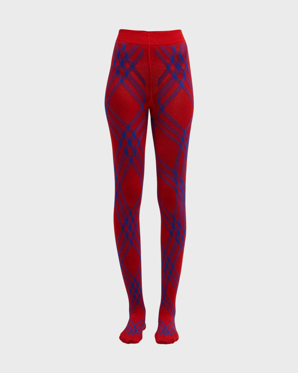 Signature Plaid Footed Tights